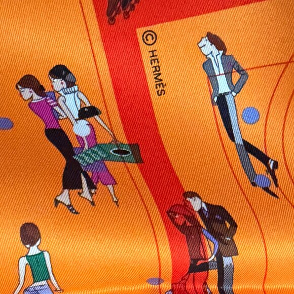 Authentic HERMES Silk Scarf Carre 70 - Picture 2 of 7